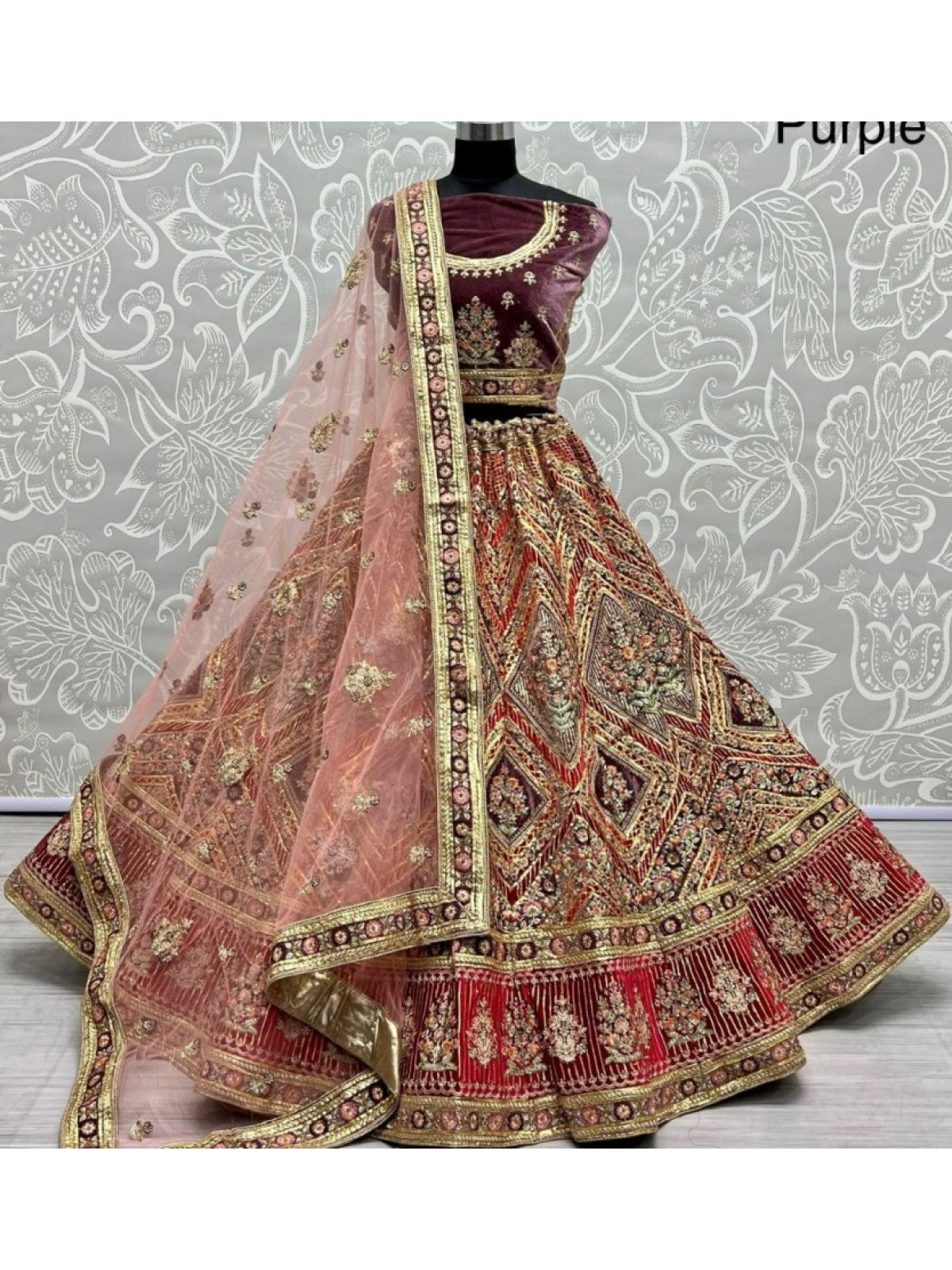 Buy Beige Pink Embroidery Work Art Silk Attractive Lehenga Choli Online