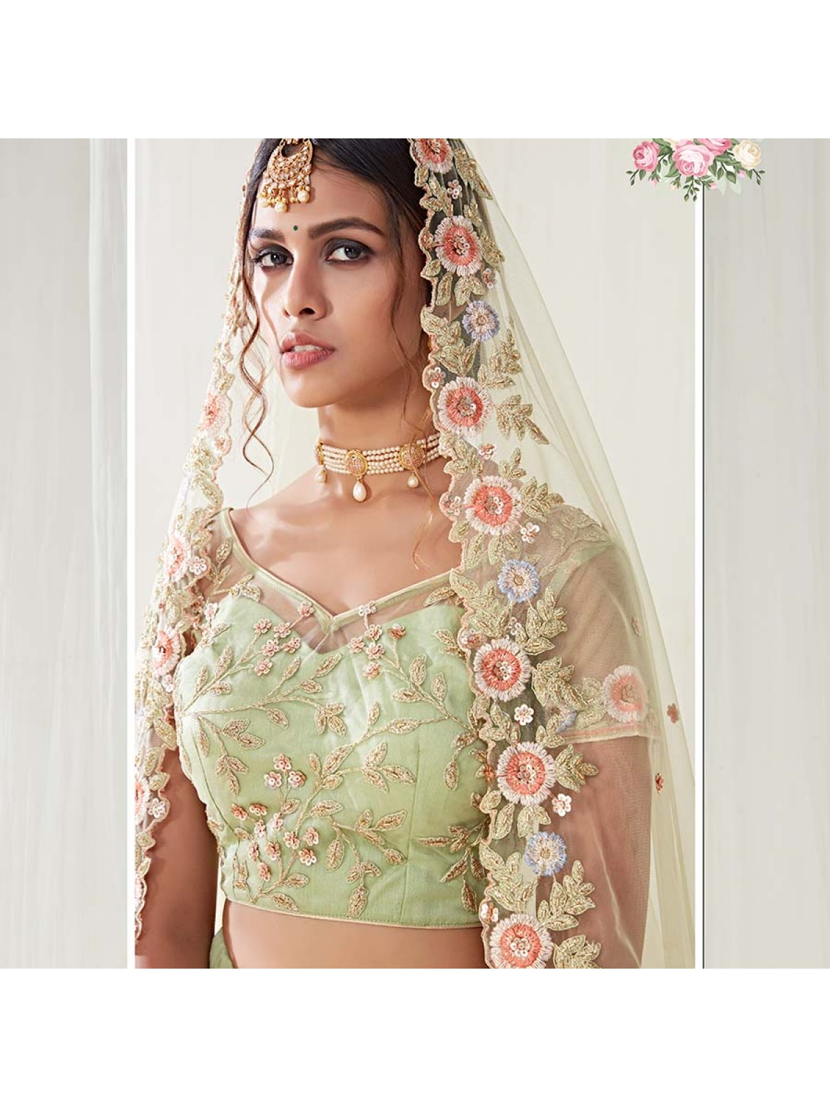 Buy Designer Pista Green Lehenga Choli for Women Embroidery Work Indian  Traditional Party Wear Lehenga Choli, Wedding Bollywood Lehengas Choli  Online in India - Etsy