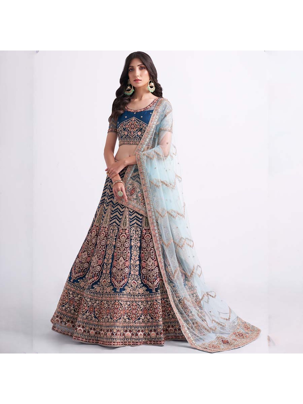 Designer lehenga choli for women party wear Bollywood lengha sari,Indi –  Cygnus Fashion
